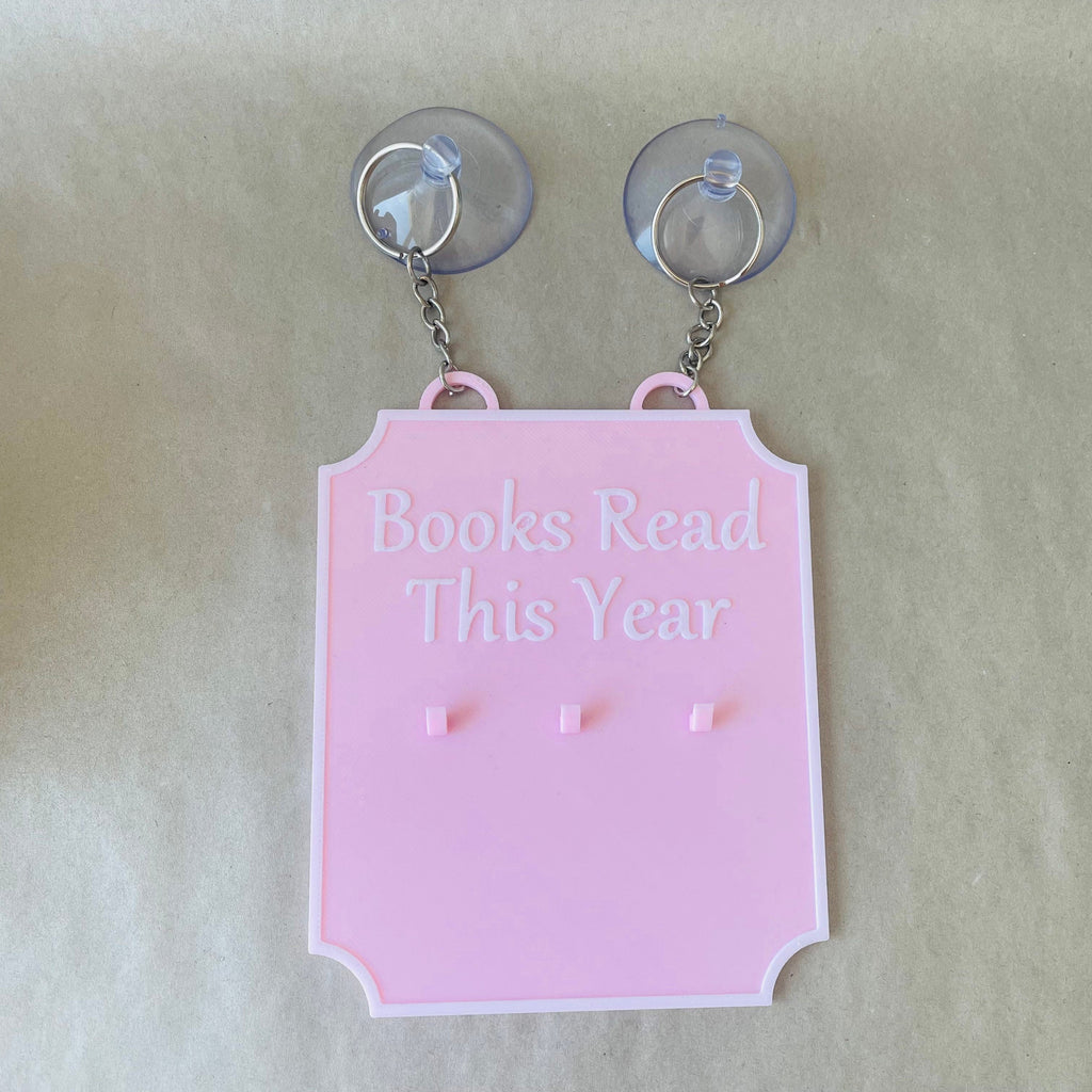 Book Tracker Personnalisé En Bois, Compteur De Livres Lus, Suivi