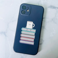 coque téléphone thé livre